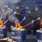 FOTO: Kantor Pelayanan Utama Bea dan Cukai Tipe Madya Pabean (KPUBC TMP) C Madura saat memusnahkan berbagai barang hasil penindakan sepanjang tahun 2025.