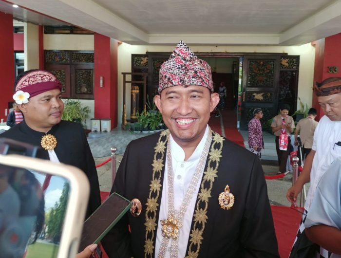 FOTO: Bupati Sumenep, Achmad Fauzi Wongsojudo, usai peringatan Hari Ulang Tahun (HUT) ke-80 Republik Indonesia, di kantor Bupati Sumenep. Minggu (17 Agustus 2025).