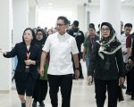 FOTO: Menteri Kesehatan Republik Indonesia, Budi Gunadi Sadikin, saat kunjungan kerja ke Rumah Sakit Baghraf Health Care (BHC) di Jalan Jokotole, Desa Babbalan, Kabupaten Sumenep, Kamis (28/8/2025).