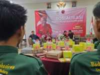 FOTO: Anggota DPR RI dari Daerah Pemilihan Jawa Timur XI, MH. Said Abdullah, menggelar Sosialisasi Empat Pilar Kebangsaan. Sabtu (6/9/2025), di ruang pertemuan Arya Wiraraja, Hotel de Baghraf Sumenep. (Ist/wartazone.com)