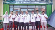 FOTO: Peresmian kantor cabang baru PT Bank Perekonomian Rakyat Syariah (BPRS) Bhakti Sumekar Perseroda di Kecamatan Pasean, Kabupaten Pamekasan, pada Rabu (1/10/2025).