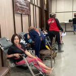 FOTO: Momentum perayaan ulang tahun pertama Myze Hotel Sumenep lewat kegiatan sosial bertajuk “Myze Care for Community”, manajemen hotel menggelar donor darah dan pemeriksaan mata gratis, Senin (3/11/2025).