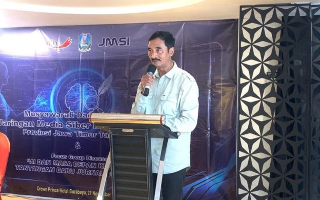 FOTO: Musyawarah Daerah (Musda) JMSI Jatim di Crown Prince Hotel Surabaya, dirangkai dengan Focus Group Discussion (FGD) bertema “AI dan Masa Depan Kebenaran: Tantangan Baru Jurnalisme Modern”, Kamis (27/11/2025).