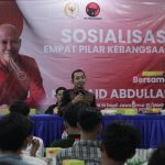 FOTO: Anggota DPR RI dari Daerah Pemilihan Jawa Timur XI (Madura), MH. Said Abdullah, menggelar Sosialisasi Empat Pilar Kebangsaan dengan menyasar kalangan pemuda dan mahasiswa, bertempat di Ruang Pertemuan Arya Wiraraja, Hotel de Baghraf Sumenep, Senin (22/12/2025).
