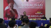 FOTO: Anggota DPR RI dari Daerah Pemilihan Jawa Timur XI (Madura), MH. Said Abdullah, menggelar Sosialisasi Empat Pilar Kebangsaan dengan menyasar kalangan pemuda dan mahasiswa, bertempat di Ruang Pertemuan Arya Wiraraja, Hotel de Baghraf Sumenep, Senin (22/12/2025).