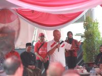 FOTO: Anggota DPR RI Fraksi PDI Perjuangan dari Daerah Pemilihan Madura XI, MH Said Abdullah saat kunjungan kerja ke Desa Pangarangan, Kecamatan Kota, Kabupaten Sumenep, Sabtu (7/2/2026).