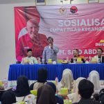 FOTO: Ratusan perempuan saat mengikuti sosialisasi Empat Pilar Kebangsaan yang digelar Anggota DPR RI Dapil Jawa Timur XI (Madura) Fraksi PDI Perjuangan, MH Said Abdullah, di Ballroom Hotel De Baghraf, Sumenep, Rabu (11/2/2026).