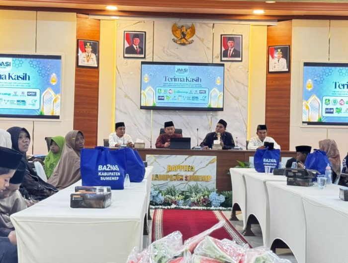 FOTO: Pengurus JMSI Kabupaten Sumenep menggelar kegiatan buka puasa bersama, dirangkai dengan santunan kepada anak yatim dan para janda pada Ramadan 1447 Hijriah, Senin (9/3/2026).