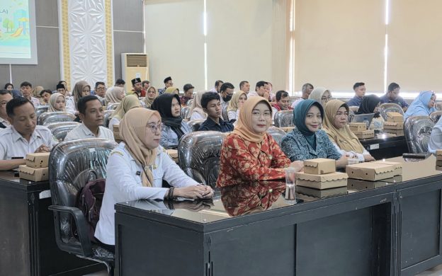 FOTO: Dinsos P3AKB Bondowoso saat menggelar rapat koordinasi antar organisasi perangkat daerah (OPD), evaluasi mandiri Kabupaten Layak Anak.