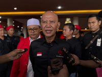 FOTO: Ketua DPD PDI Perjuangan Jawa Timur, Said Abdullah, saat menghadiri Musyawarah Anak Cabang (Musancab) PDI Perjuangan se-Kabupaten Sumenep di Islamic Centre Bindara Saod, Minggu (26/4/2026).