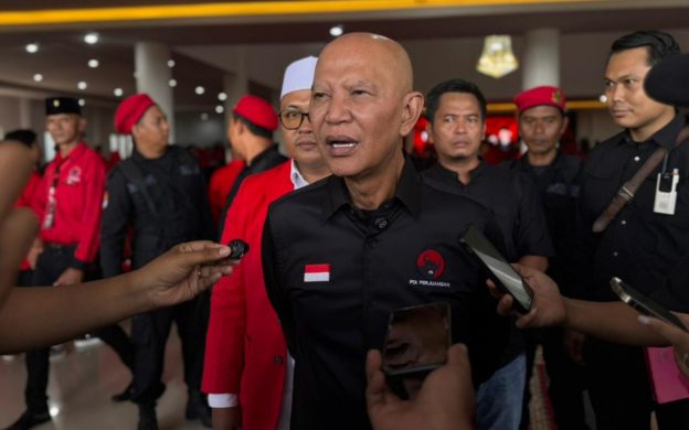 FOTO: Ketua DPD PDI Perjuangan Jawa Timur, Said Abdullah, saat menghadiri Musyawarah Anak Cabang (Musancab) PDI Perjuangan se-Kabupaten Sumenep di Islamic Centre Bindara Saod, Minggu (26/4/2026).