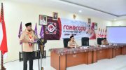 FOTO: Bupati Sumenep, Achmad Fauzi Wongsojudo, saat membuka Rakercab Pramuka Kwarcab Sumenep. Senin (22/6/2026).