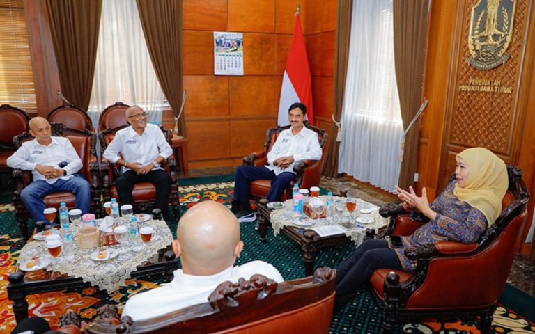 FOTO: Audiensi pengurus JMSI Jatim dengan Gubernur Jawa Timur, Khofifah Indar Parawansa, di Kantor Gubernur Jawa Timur, Jalan Pahlawan, Surabaya, Senin (22/6/2026).