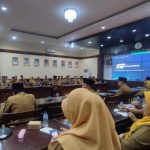 FOTO: Bupati Sumenep Achmad Fauzi Wongsojudo, saat peluncuran Sistem Informasi Manajemen Terpadu Aparatur (SIMANTRA), pada kegiatan Sosialisasi Implementasi Manajemen Talenta ASN di Kantor Pemkab Sumenep, Senin (22/6/2026).