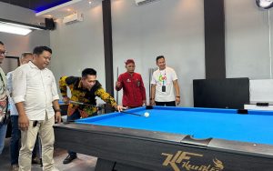 FOTO: Soft opening HM Billiard & Cafe yang berlokasi di Jalan Adi Poday, kawasan Utara Terminal Arya Wiraraja, Kolor, Kabupaten Sumenep, Jumat (26/6/2026).