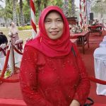 FOTO: Direktur RSUD dr. H. Moh. Anwar Sumenep, dr. Erliyati, setelah mengikuti upacara peringatan detik-detik Proklamasi Kemerdekaan RI di halaman Kantor Bupati Sumenep, Senin (17/8/2026).