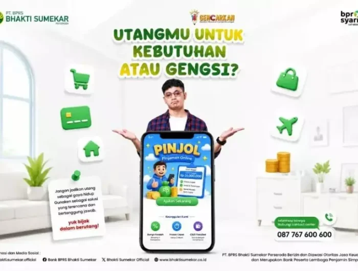 FOTO: kampanye literasi keuangan bertajuk “Utangmu untuk Kebutuhan atau Gengsi?” dalam rangka Gerakan Nasional Cerdas Keuangan (GENCARKAN) 2026.