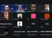 FOTO: KOPRI PKC PMII Jawa Timur menggelar Diskusi Publik bertajuk “Generasi Muda di Era Digital: Membaca Ancaman Radikalisme, Judi Online, dan Korupsi sebagai Tantangan Ketahanan Sosial Bangsa”, secara daring melalui Zoom Meeting, Kamis (24/9/2026).