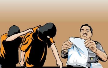 FOTO: Ilustrasi penangkapan penyalahgunaan narkotika jelas sabu oleh polisi. (Ist/wartazone.com)
